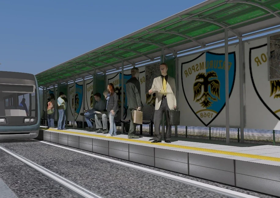 Erzurum Tramvay Durakları proje görseli