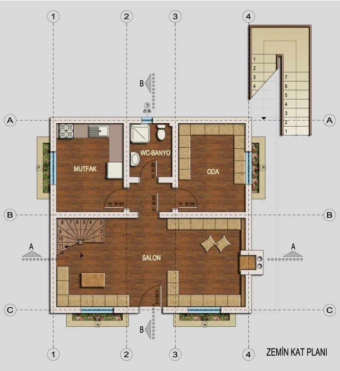 Kırıkkale Dağ Evi — mimari görsel 2